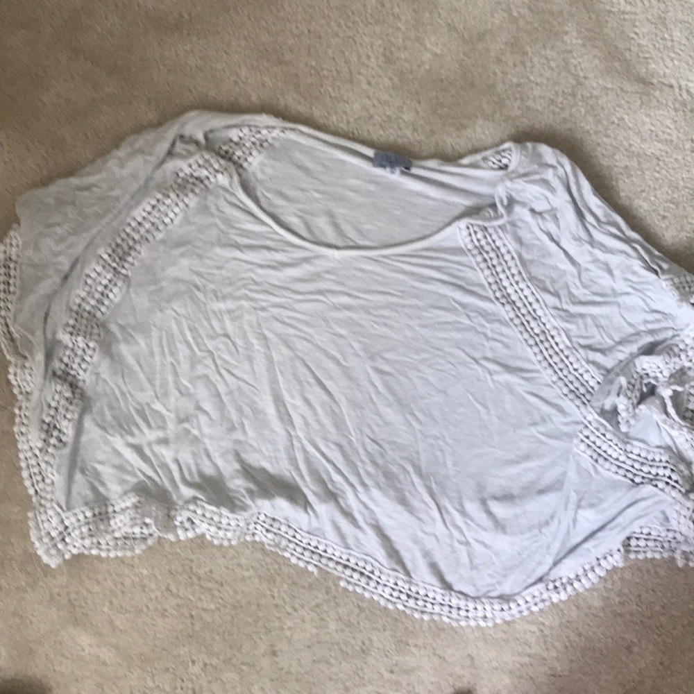 Flowy white crop top